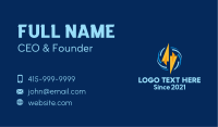Electric Bolt Triangle Business Card Image Preview