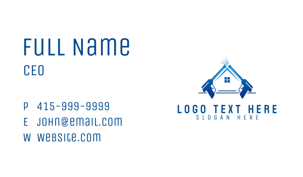 Hydraulic Washer House Business Card Design Image Preview