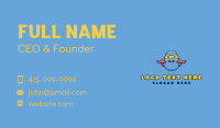 Cartoon Egg Hero  Business Card Design