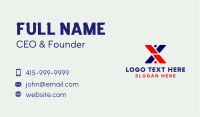 House Roof Letter X Business Card Image Preview