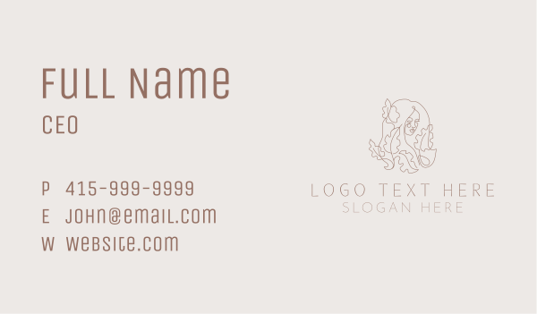 Nature Woman Salon  Business Card Design Image Preview