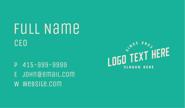 Playful Apparel Wordmark Business Card Design Image Preview