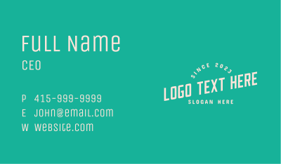 Playful Apparel Wordmark Business Card Image Preview