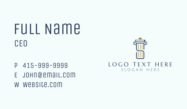 Column Pillar Letter S Business Card Design Image Preview