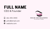 Glam Eye Makeup Business Card Image Preview