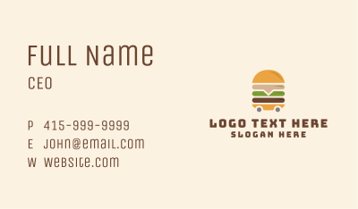 Burger Food Trolley Business Card Image Preview