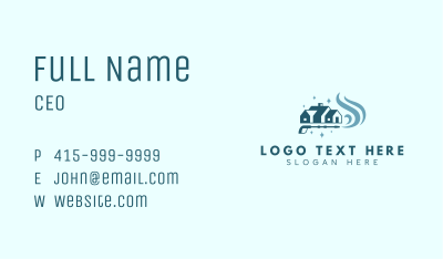 Clean House Pressure Washing Business Card Image Preview