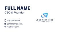 Travel Trip Airline Business Card Preview