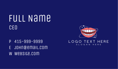 Dental Floss Smile Business Card Image Preview