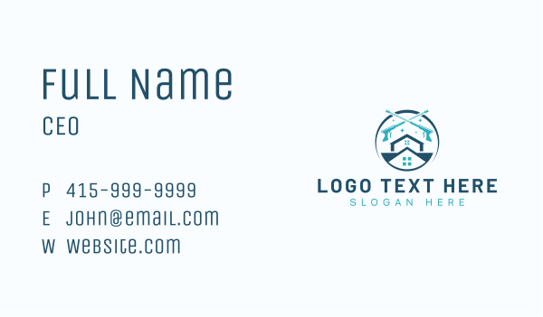 Pressure Washing Maintenance Cleaning Business Card Design Image Preview