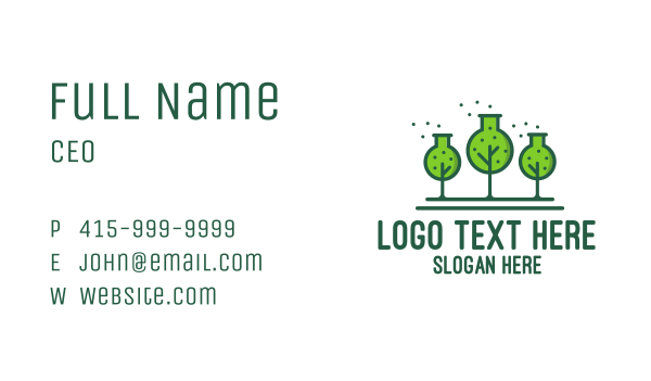 Green Lab Forest Business Card Design Image Preview