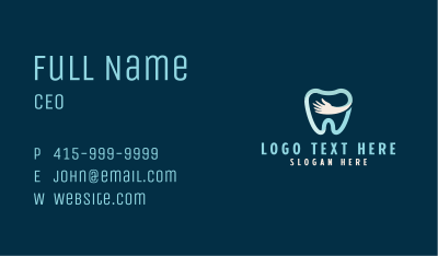 Dental Orthodontist Hand Business Card Image Preview