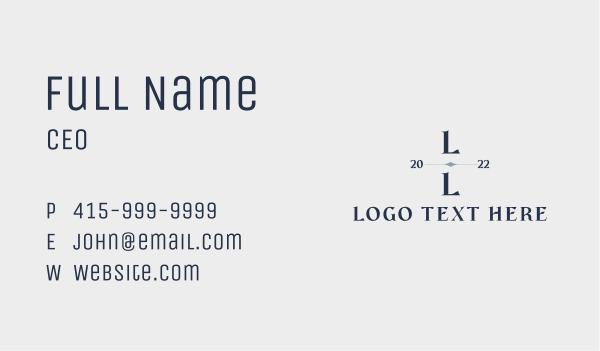 Premium Elegant Letter Business Card Design Image Preview