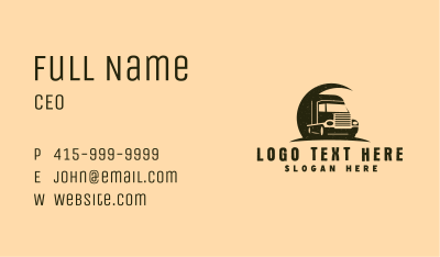 Forwarding Truck Vehicle Business Card Image Preview