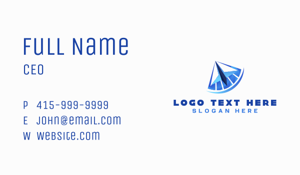Paper Plane Courier Business Card Design Image Preview