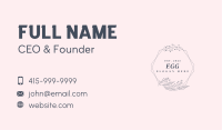 Elegant Floral Frame Business Card Image Preview