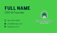 Organic Leaf Headdress  Business Card Image Preview