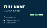 Pop Neon Wordmark Business Card Image Preview