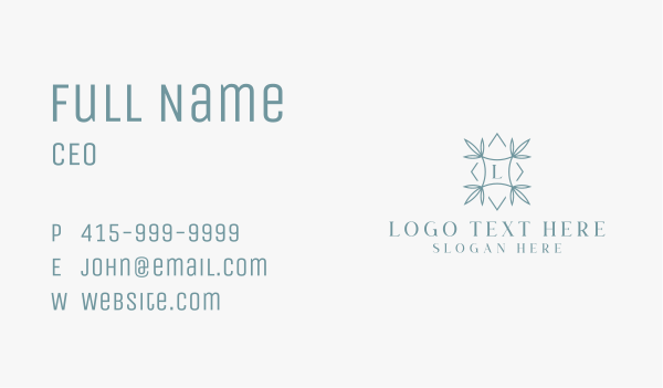 Leaf Floral Garden Business Card Design Image Preview