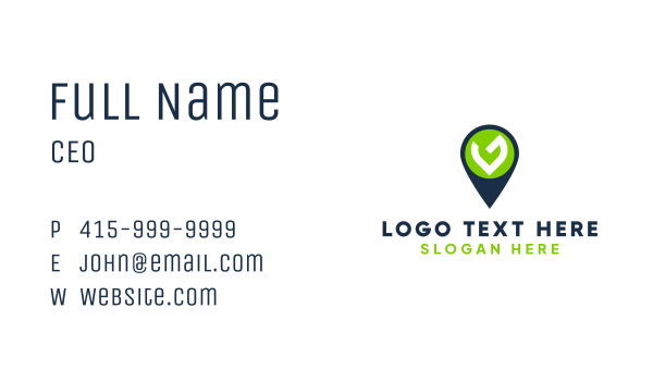 Location Pin Letter G Business Card Design Image Preview