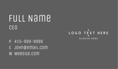 Strong Business Wordmark Business Card Image Preview
