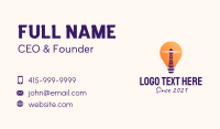 Lighthouse Light Bulb  Business Card Image Preview