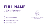 Monoline Father Parent Love Business Card Preview