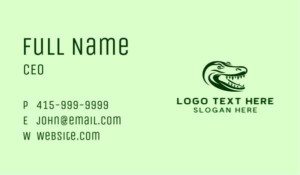 Animal Komodo Dragon Business Card Design Image Preview
