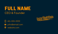 Graffiti Brush Wordmark Business Card Image Preview