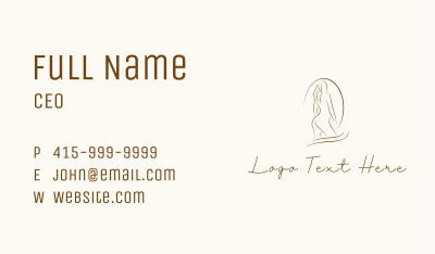 Nude Woman Model Business Card Image Preview