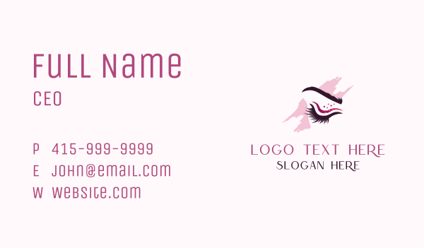Eyelashes Beauty Makeup Business Card Design Image Preview