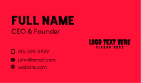 Scary Thriller Wordmark Business Card Image Preview