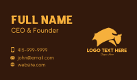 Yellow Livestock Bull Business Card Preview