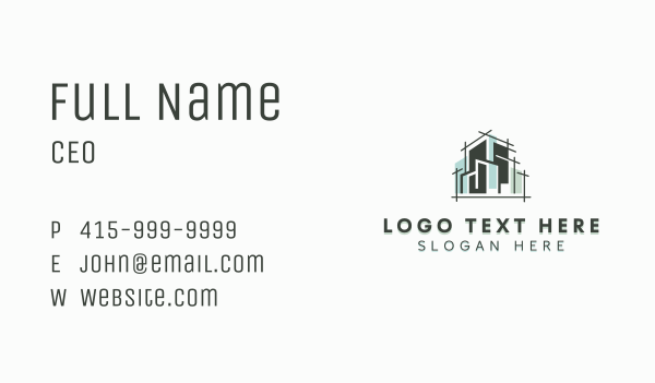 Architectural Property Builder Business Card Design Image Preview