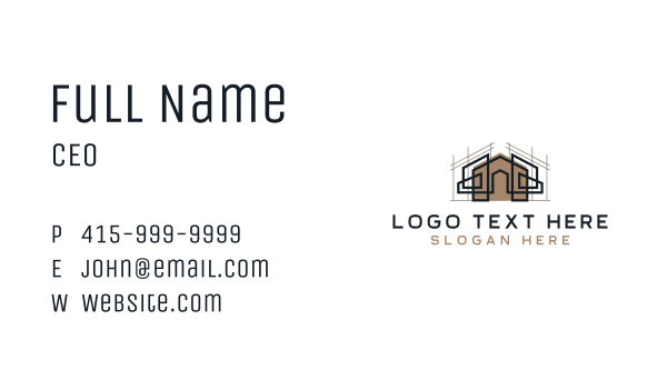 Home Builder Architect Business Card Design Image Preview