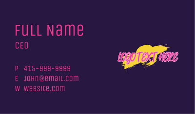 Mural Graffiti Paint  Business Card Image Preview