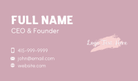 Elegant Beauty Script Wordmark Business Card Design