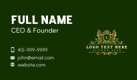 Premium Crown Shield Business Card Image Preview