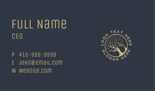 Tree Nature Park Business Card Design Image Preview