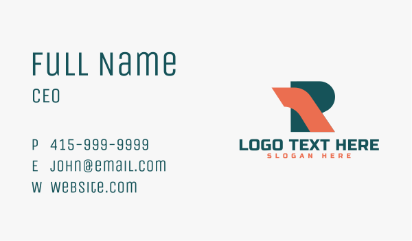Speed Letter R Business Card Design Image Preview