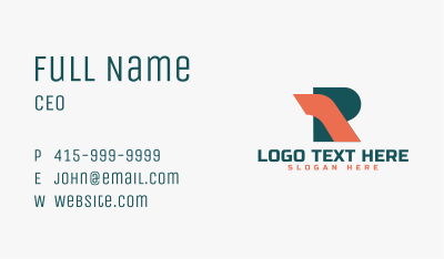 Speed Letter R Business Card Image Preview