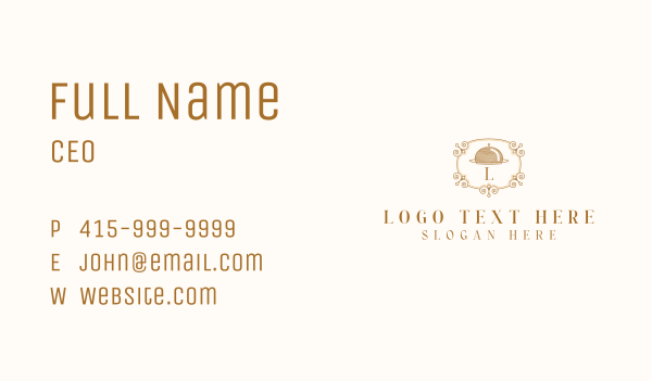 Bistro Catering Restaurant Business Card Design Image Preview