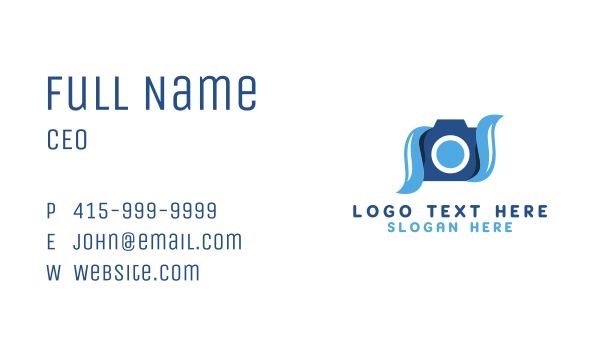 Water Proof Camera Business Card Design Image Preview