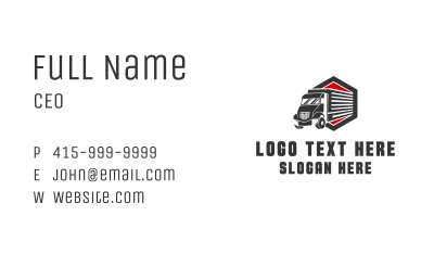 Quick Delivery Truck Business Card Image Preview