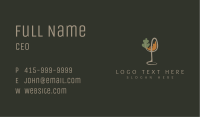 Natural Wine Glass Business Card Image Preview