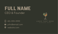 Natural Wine Glass Business Card Image Preview