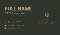 Natural Wine Glass Business Card Image Preview