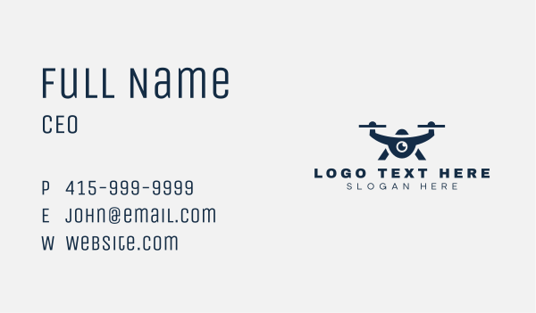 Video Drone Studio Business Card Design Image Preview