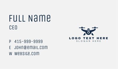 Video Drone Studio Business Card Image Preview