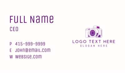 Camera Photography Lens Business Card Image Preview